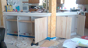 Cal teh Handyman in San Carlos for custom cabinet installation